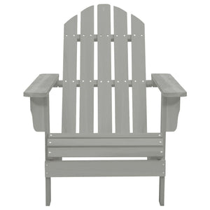Sedia da Giardino in Legno Grigio cod mxl 18350