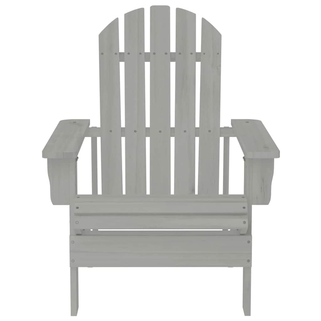 Sedia da Giardino in Legno Grigio 45702