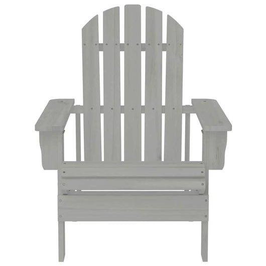 Sedia da Giardino in Legno Grigio 45702