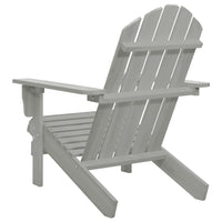 Sedia da Giardino in Legno Grigio 45702