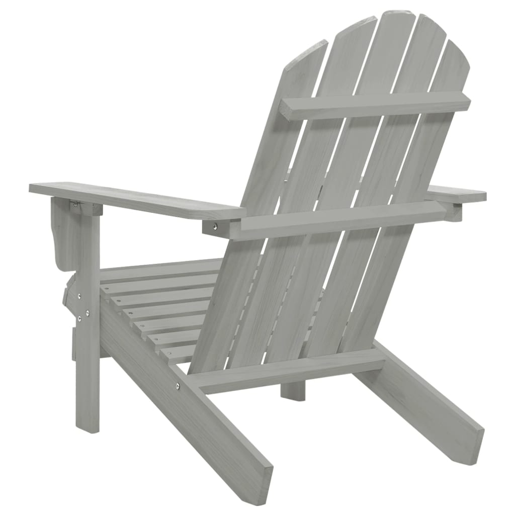 Sedia da Giardino in Legno Grigio cod mxl 18350