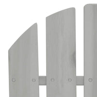 Sedia da Giardino in Legno Grigio 45702