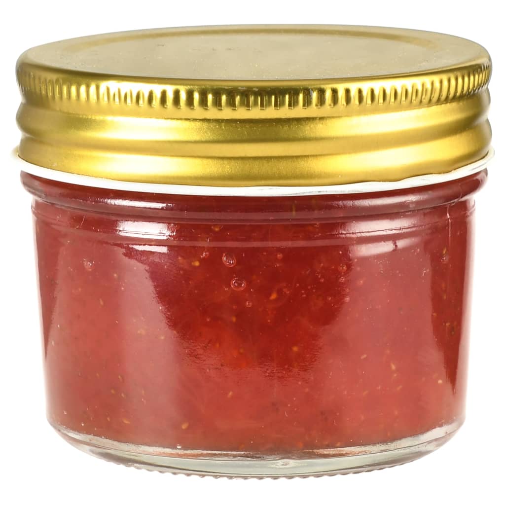 Vasi per Marmellata in Vetro Coperchio Oro 48 pz 110 mlcod mxl 80666