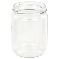 Vaso Marmellata in Vetro Coperchio Bianco e Rosso 48 pz 230 ml