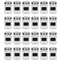 Barattoli in Vetro con Adesivo 24 pz 300 ml cod mxl 78601