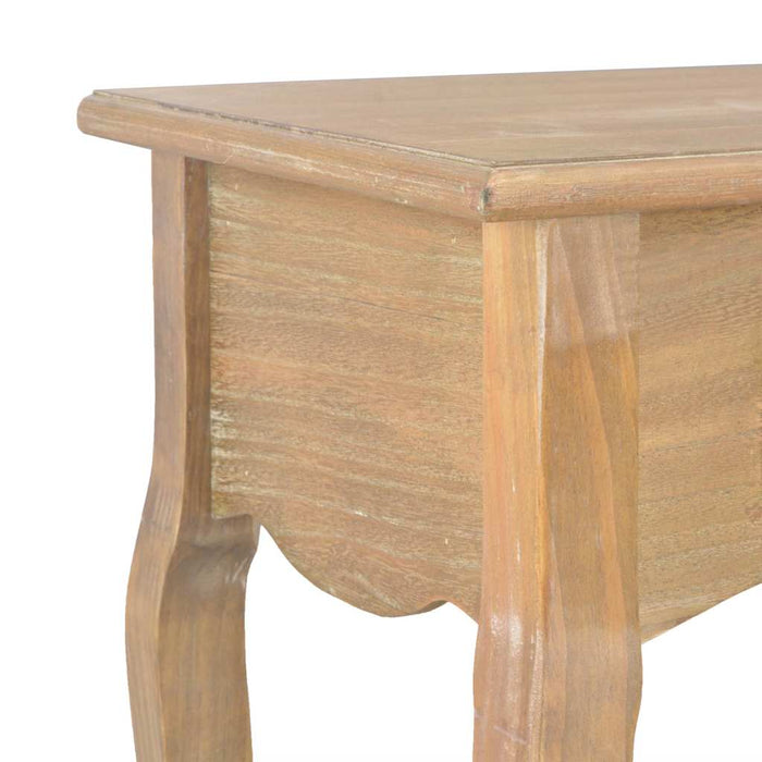 Tavolo Consolle 2 Cassetti 110x35x76 cm Legno Massello di Pino 280020