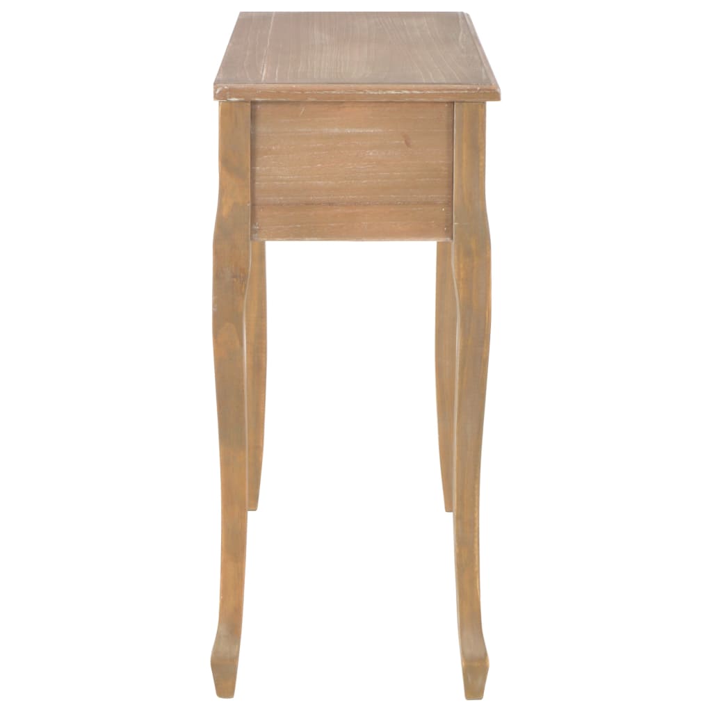 Tavolo Consolle da Trucco con 3 Cassetti Marrone 280047