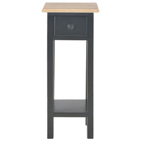 Tavolino Laterale Nero 27x27x65,5 cm in Legno 280059