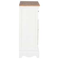 Credenza Bianca 60x30x80 cm in Legno Massello 280074
