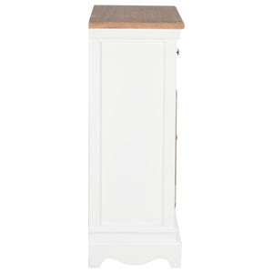 Credenza Bianca 60x30x80 cm in Legno Massello 280074