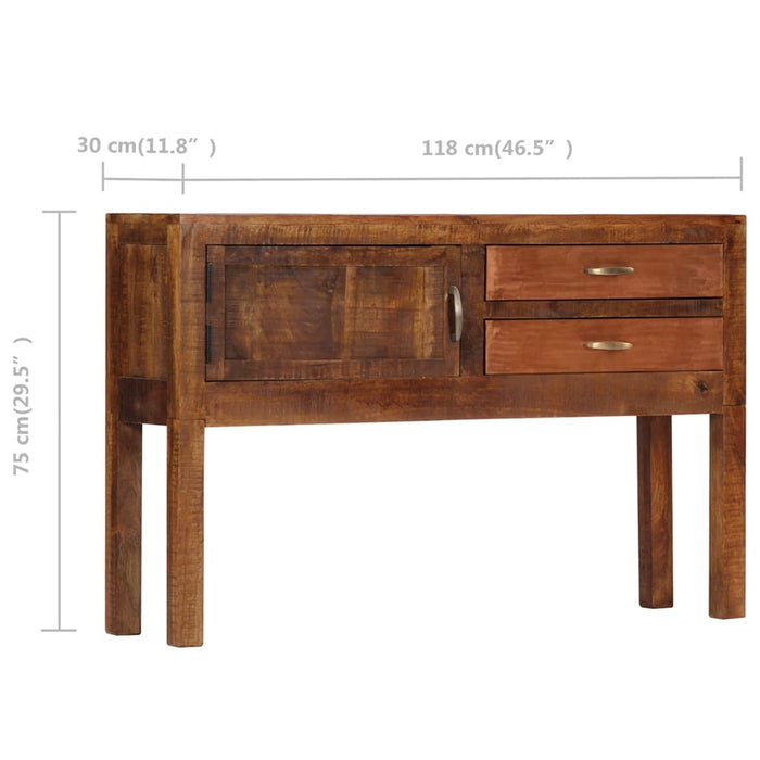 Credenza 118x30x75 cm in Legno Massello di Mango 247965