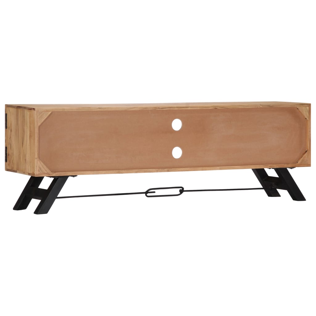 Mobile Porta TV-Mobile per TV-Credenza TV 140x30x45 cm in Legno Massello di Acacia 490465