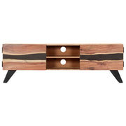 Mobile Porta TV-Mobile per TV-Credenza TV 140x30x45 cm in Legno Massello di Acacia 139264