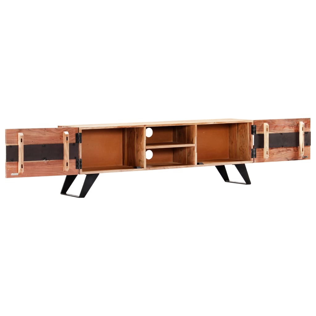 Mobile Porta TV-Mobile per TV-Credenza TV 140x30x45 cm in Legno Massello di Acacia 139264