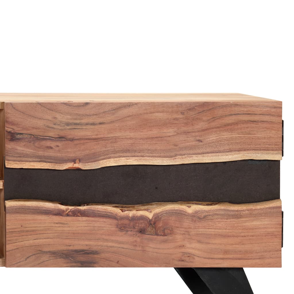 Mobile Porta TV-Mobile per TV-Credenza TV 140x30x45 cm in Legno Massello di Acacia 139264