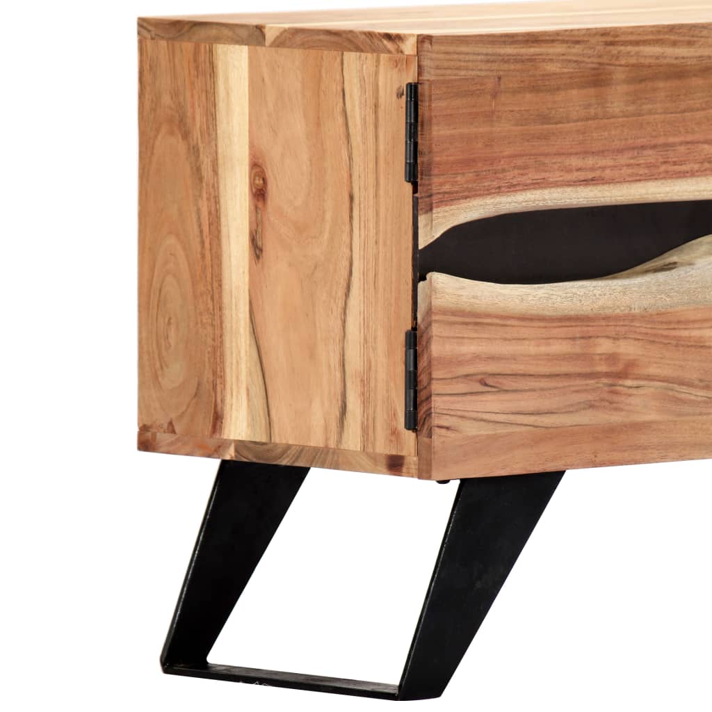 Mobile Porta TV-Mobile per TV-Credenza TV 140x30x45 cm in Legno Massello di Acacia 139264