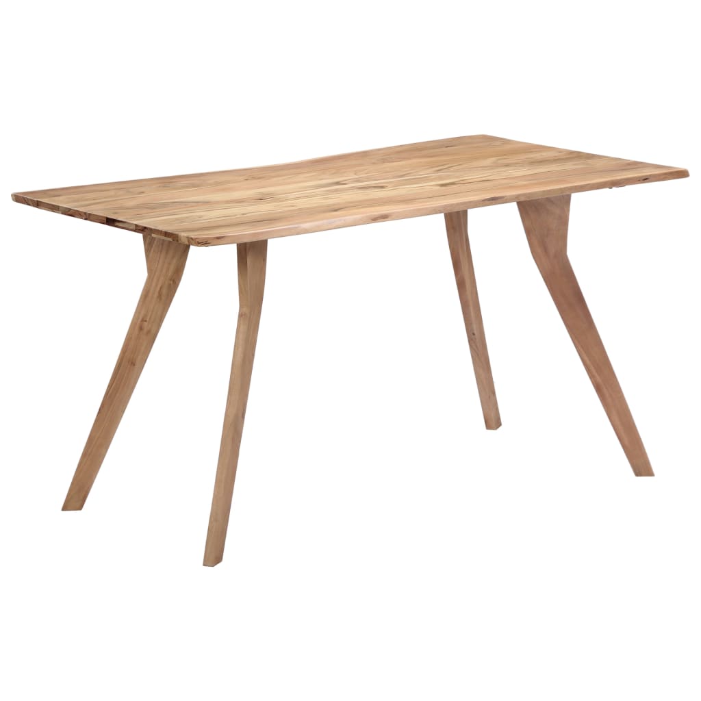 Tavolo da Pranzo 140x80x76 cm in Legno Massello di Acacia 247977