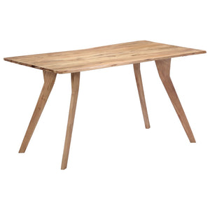 Tavolo da Pranzo 140x80x76 cm in Legno Massello di Acacia 247977