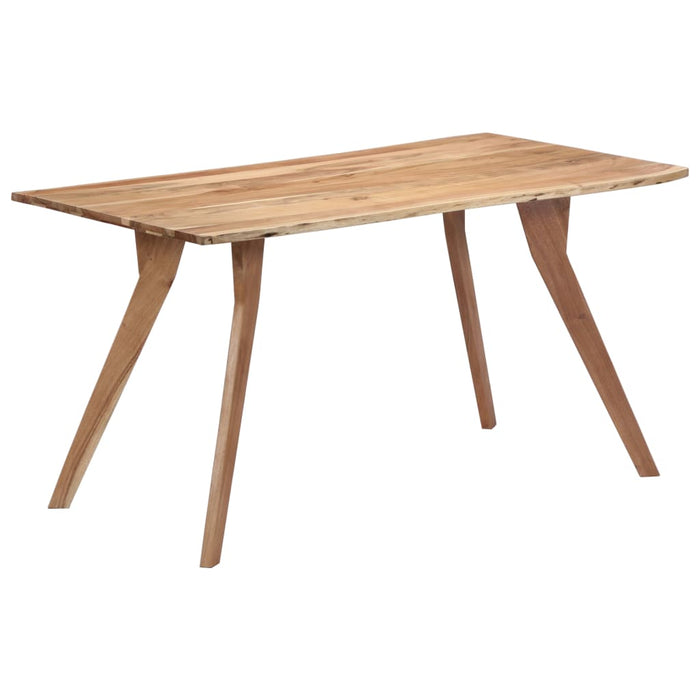 Tavolo da Pranzo 140x80x76 cm in Legno Massello di Acacia 247977