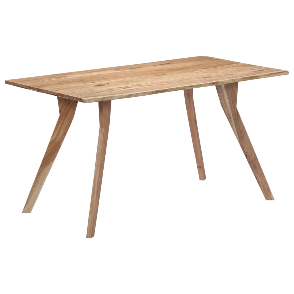 Tavolo da Pranzo 140x80x76 cm in Legno Massello di Acacia 247977