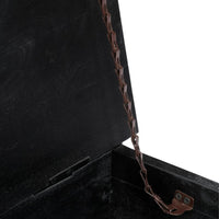 Tavolino da CaffÃ¨ Nero 65x65x30cm in Legno Massello di Mango cod mxl 5811