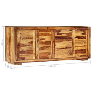 Credenza 200x40x80 cm in Legno Massello di Sheesham