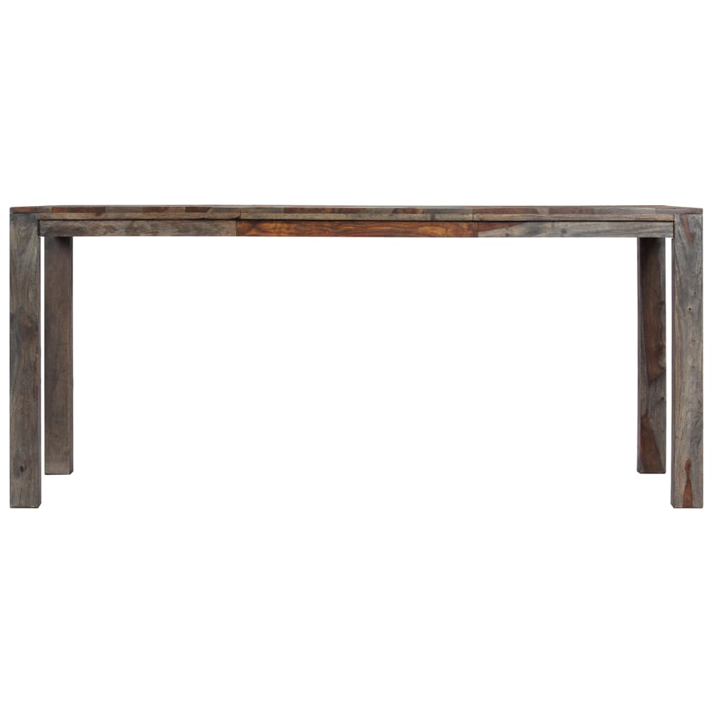 Tavolo da Pranzo Grigio 180x90x76 cm Legno Massello di Acacia 248007