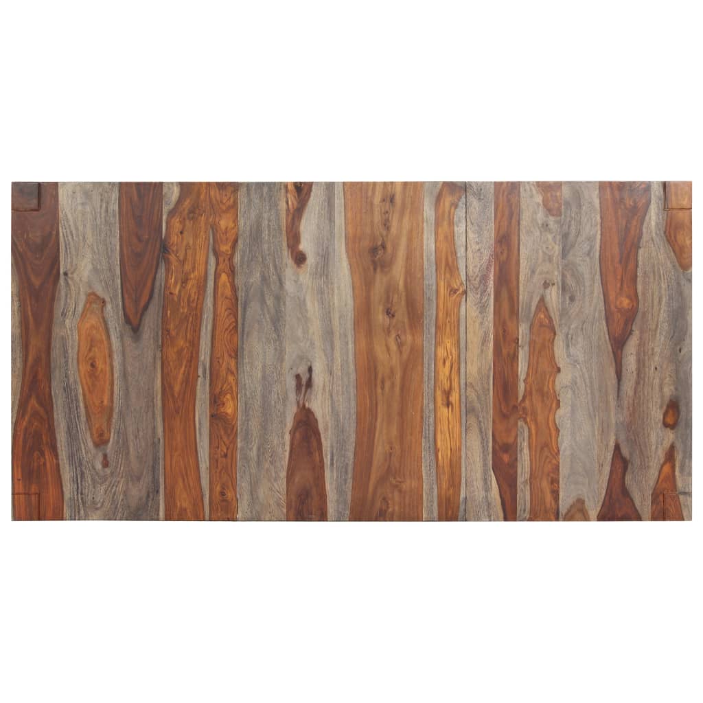 Tavolo da Pranzo Grigio 180x90x76 cm Legno Massello di Acacia 248007