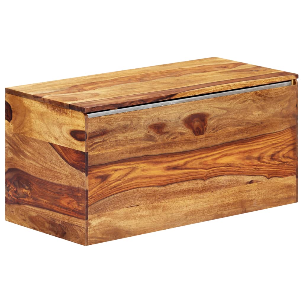 Cassapanca 80x40x40 cm in Legno Massello di Sheesham 248011
