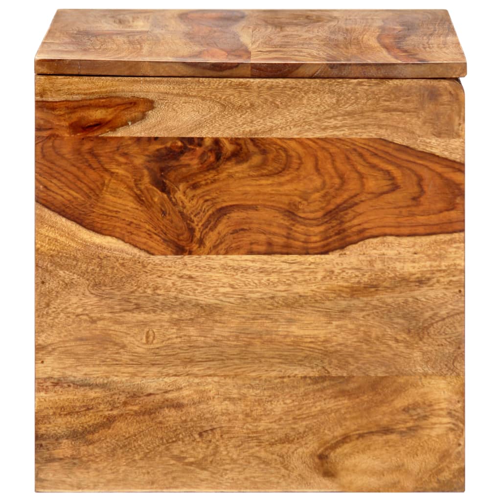 Cassapanca 80x40x40 cm in Legno Massello di Sheesham 248011