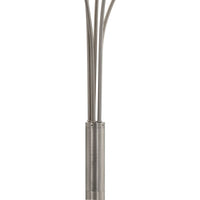 Lampada da Terra 200 cm 5 Bulbi E14 Argento 282417