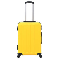 Set Trolley a Custodia Rigida 3 pz Giallo in ABS 91876