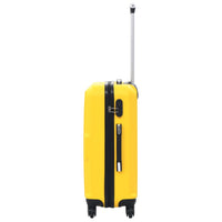 Set Trolley a Custodia Rigida 3 pz Giallo in ABS cod mxl 52575