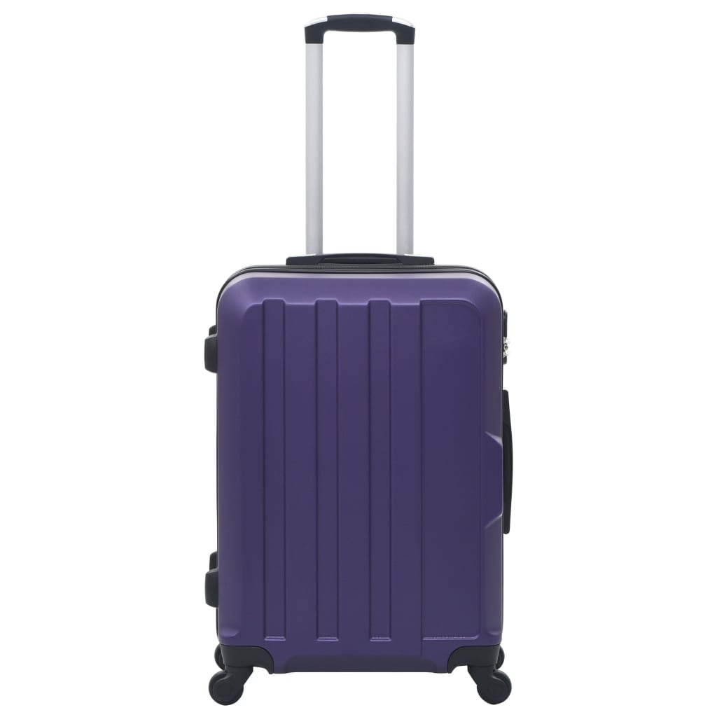 Set Trolley a Custodia Rigida 3 pz Viola in ABS cod mxl 76067