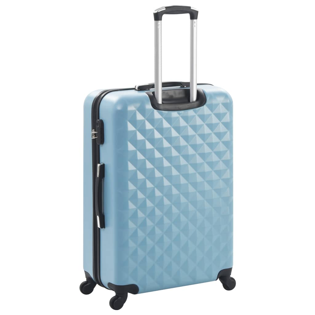 Set Trolley a Custodia Rigida 3 pz Blu in ABS 91889
