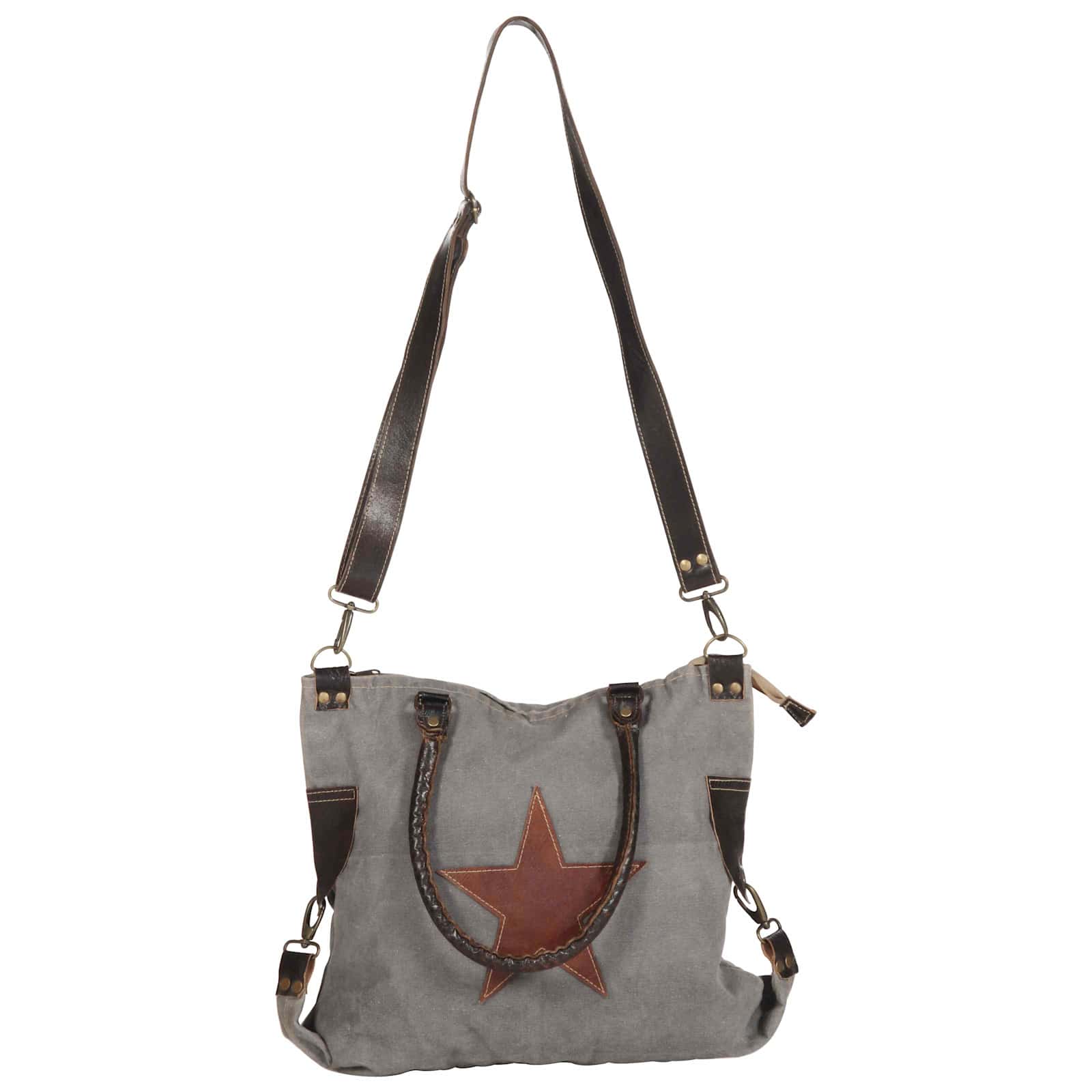 Borsa Star Grigio scuro 63 x 41 cm Tela 247766