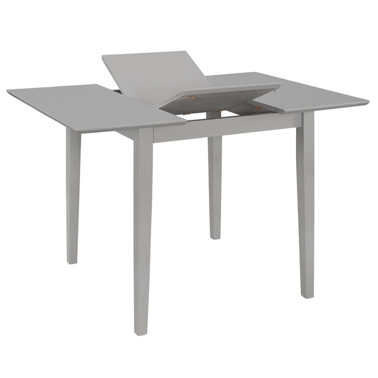 Tavolo da Pranzo Estensibile Grigio (80-120)x80x74 cm in MDF 247627