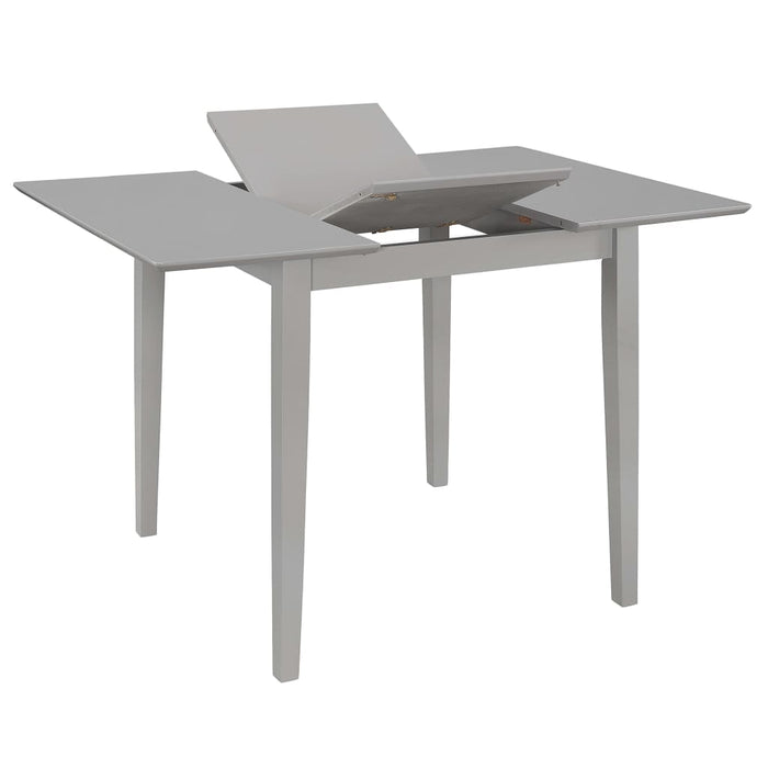 Tavolo da Pranzo Estensibile Grigio (80-120)x80x74 cm in MDF 247627