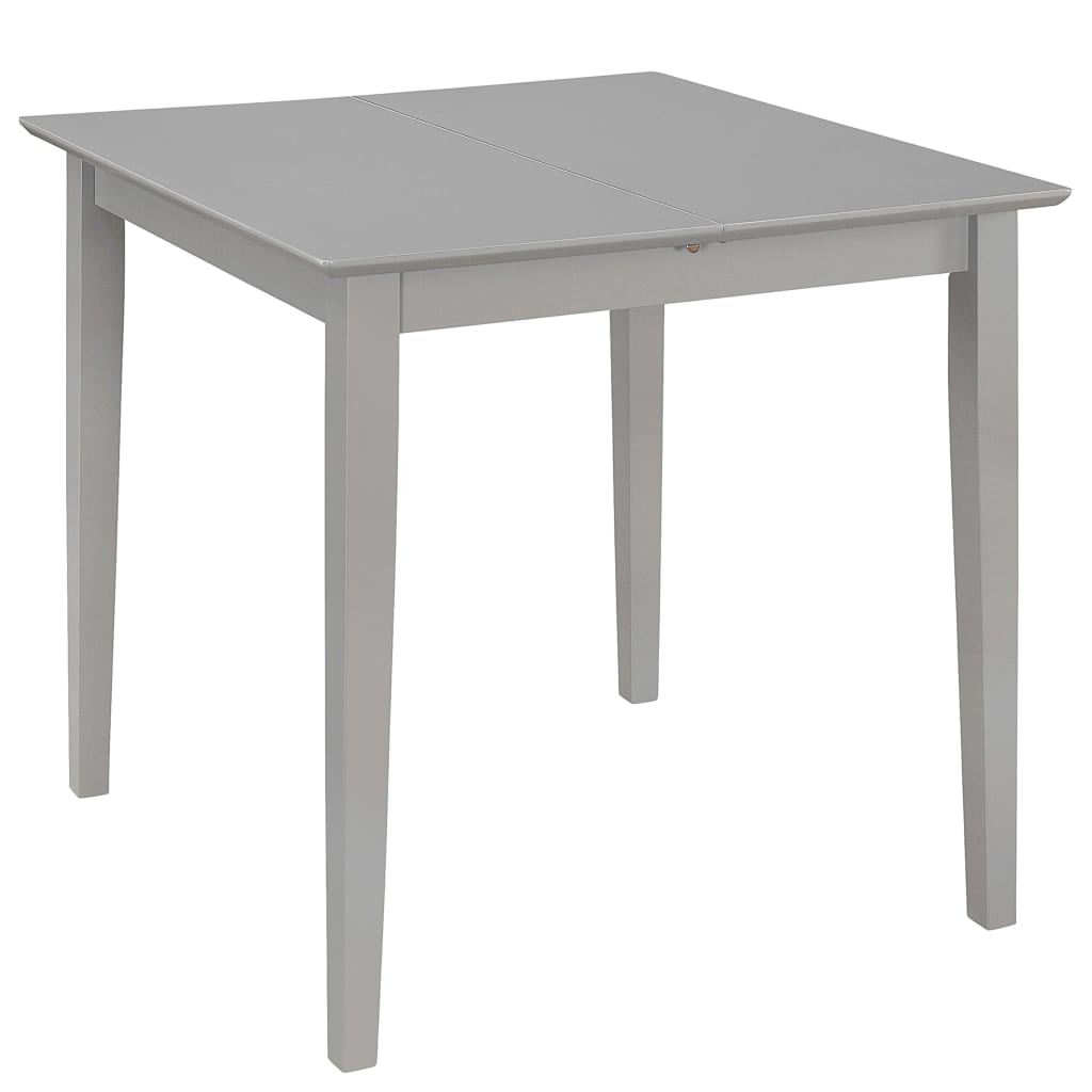 Tavolo da Pranzo Estensibile Grigio (80-120)x80x74 cm in MDF 247627
