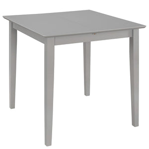 Tavolo da Pranzo Estensibile Grigio (80-120)x80x74 cm in MDF 247627