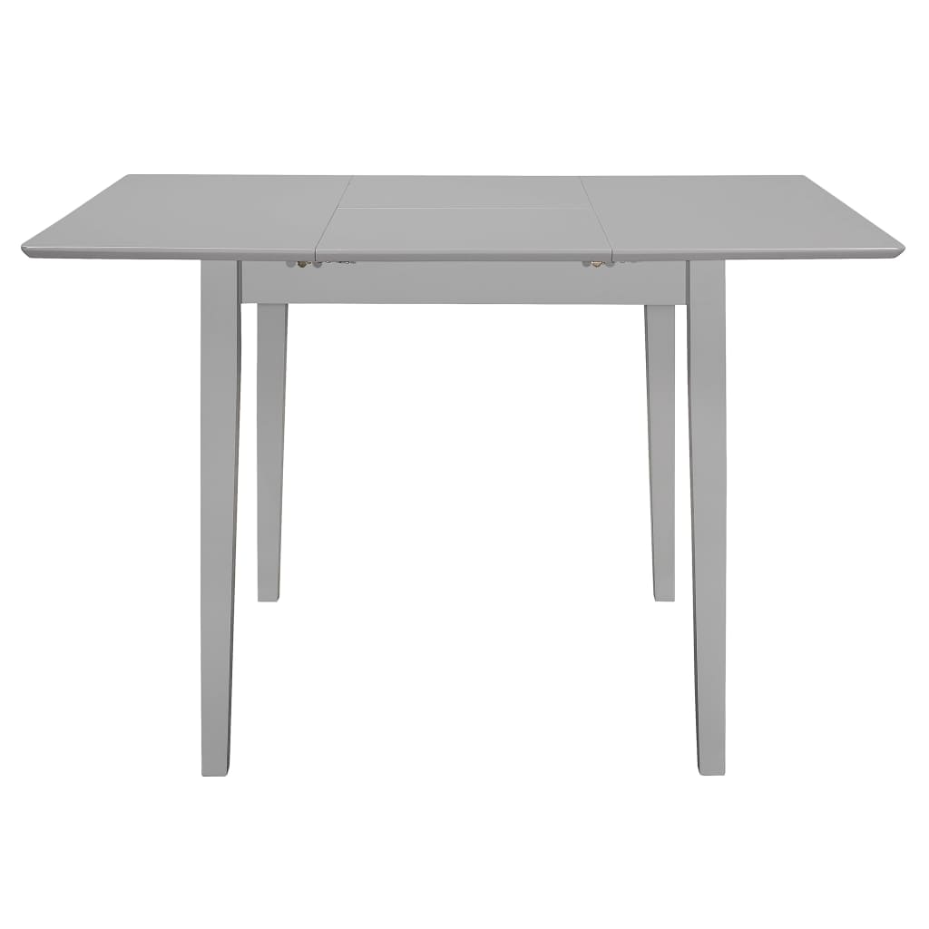 Tavolo da Pranzo Estensibile Grigio (80-120)x80x74 cm in MDF 247627