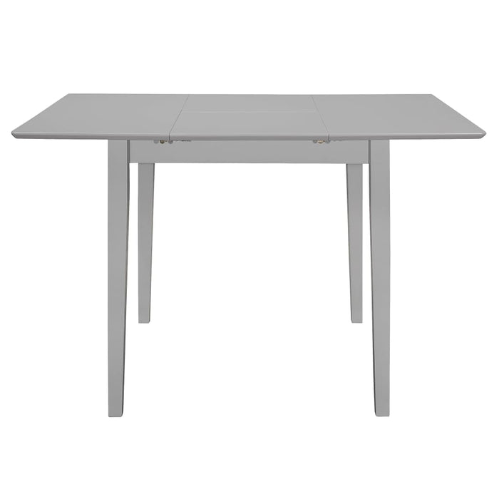 Tavolo da Pranzo Estensibile Grigio (80-120)x80x74 cm in MDF 247627