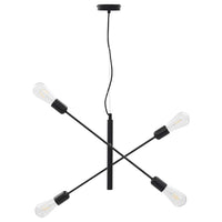 Lampada da Soffitto con Lampadine 2 W Nero E27 cod mxl 59072