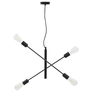 Lampada da Soffitto con Lampadine 2 W Nero E27 cod mxl 59072