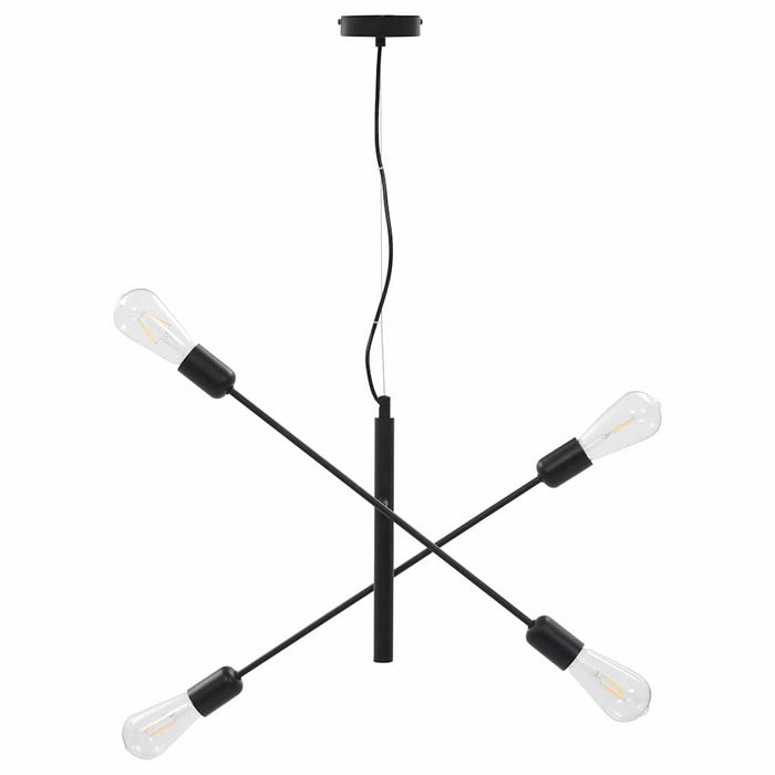 Lampada da Soffitto con Lampadine 2 W Nero E27 281439