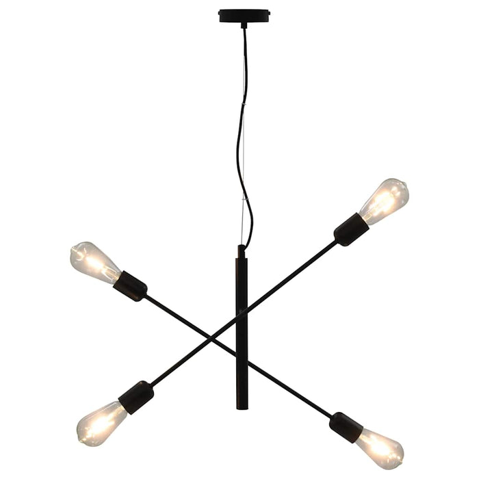 Lampada da Soffitto con Lampadine 2 W Nero E27 cod mxl 59072