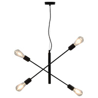 Lampada da Soffitto con Lampadine 2 W Nero E27 281439