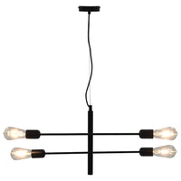 Lampada da Soffitto con Lampadine 2 W Nero E27 cod mxl 59072
