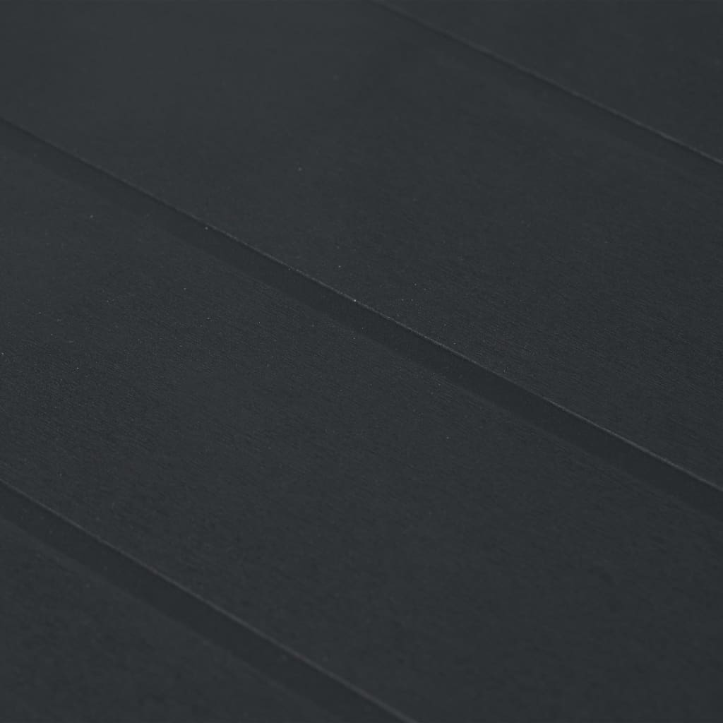 Set Pranzo da Giardino 7 pz in Plastica Antracite Stile Rattan cod mxl 37735