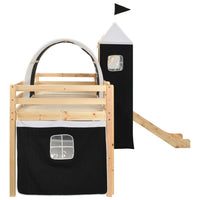 Letto a Castello per Bambini Scivolo e Scala in Pino 97x208cmcod mxl 118897